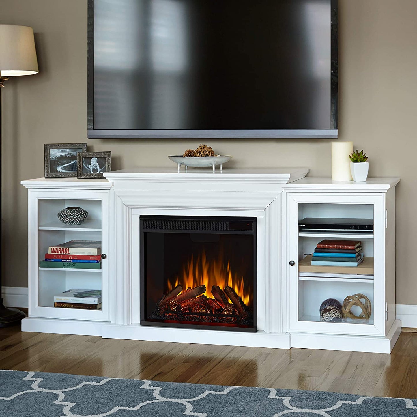 Medial Warm House Electric Media Fireplace