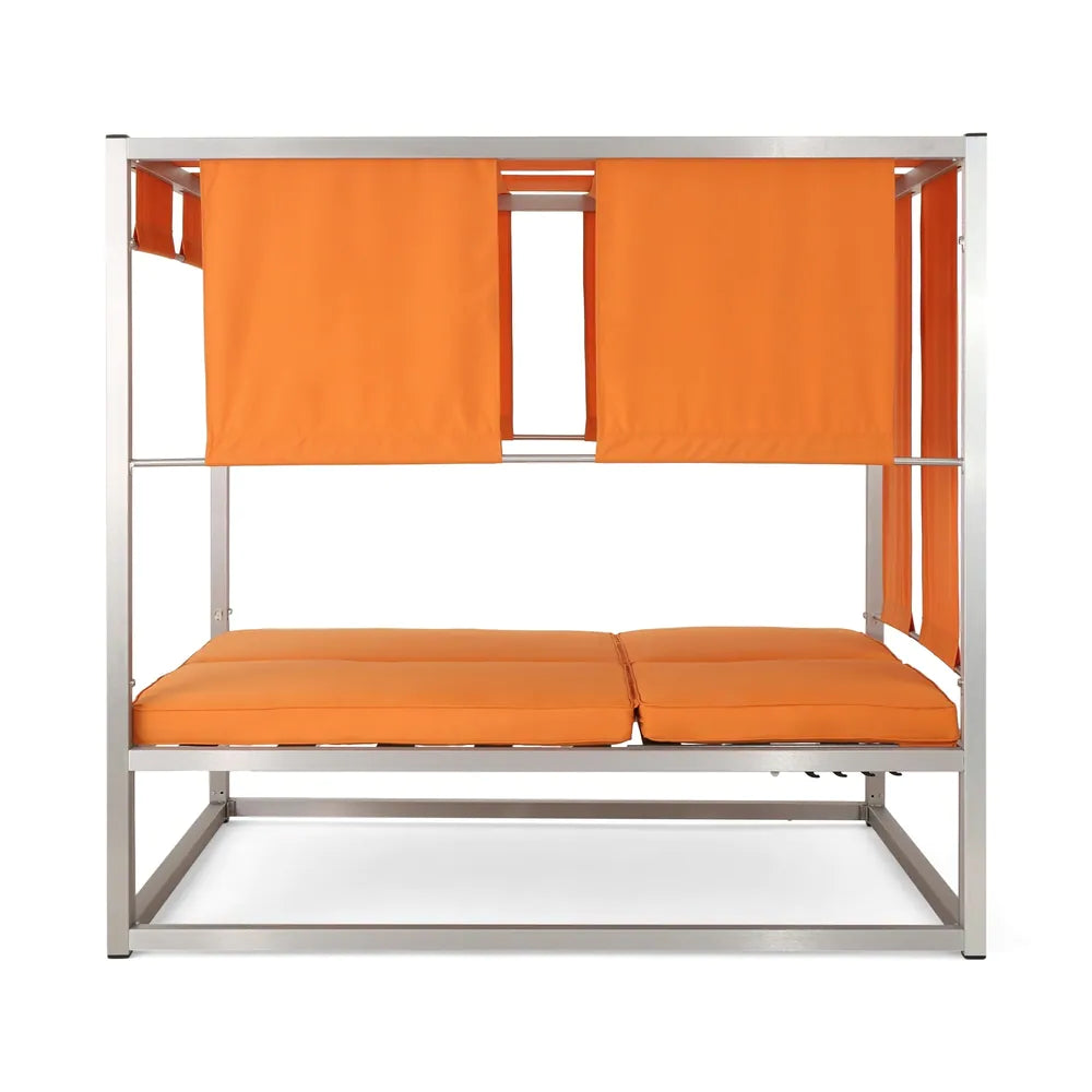 Heminger Outdoor Aluminum Daybed with Canopy by