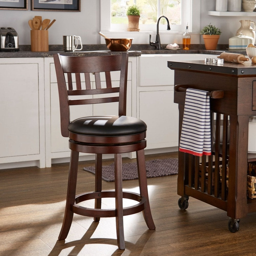 Verona Swivel High Back Counter Height Stool by Classic