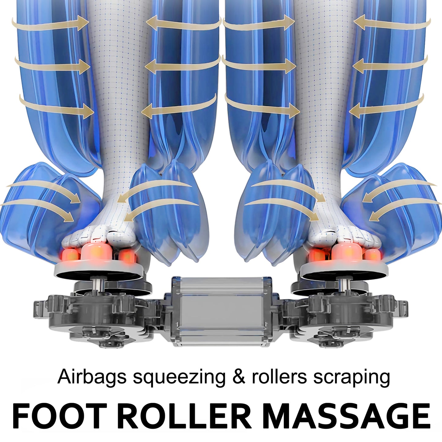 Massage Chair Zero Gravity Full Body with Heating and Bluetooth Blue