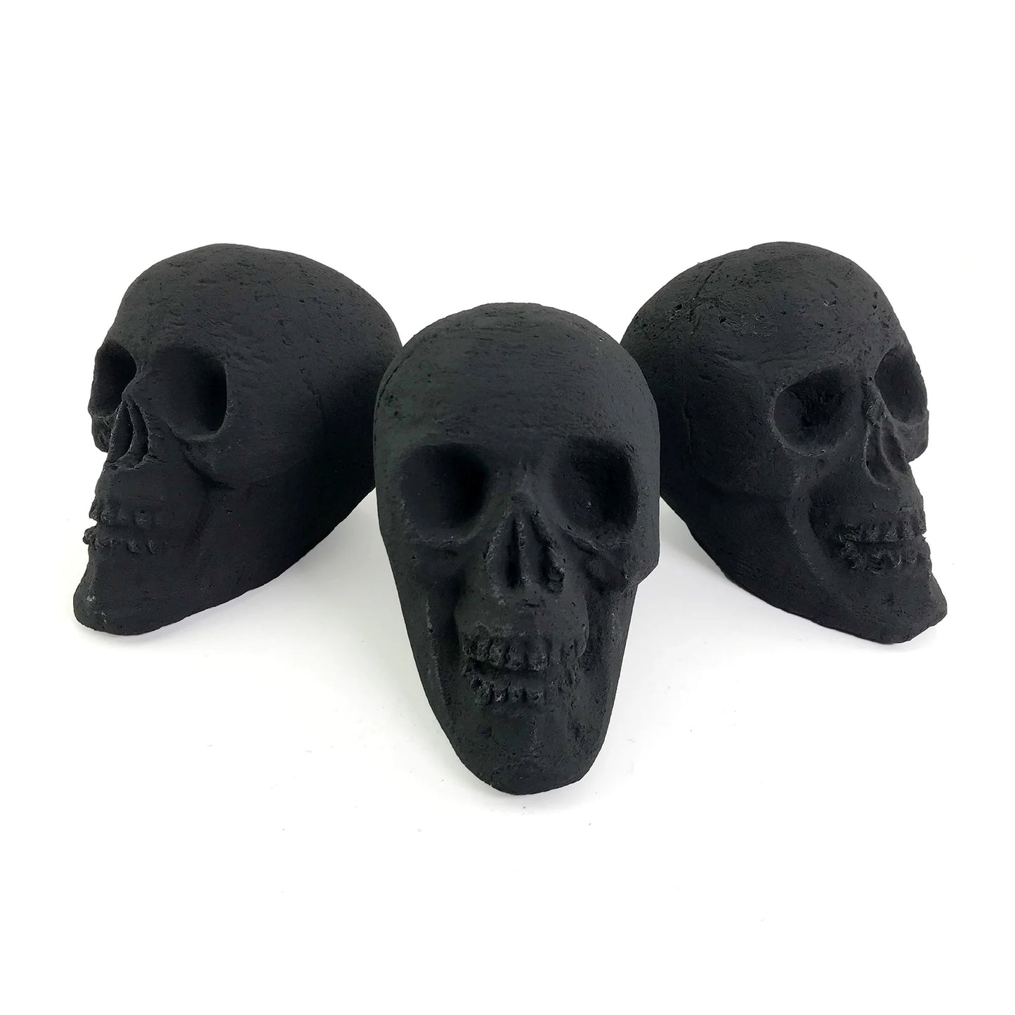 Ceramic Fire Pit Decor | Fire Pit Skulls and Bones | Halloween Pumpkin | for Fire Pits and Fireplaces | Spooky and Scary Decor