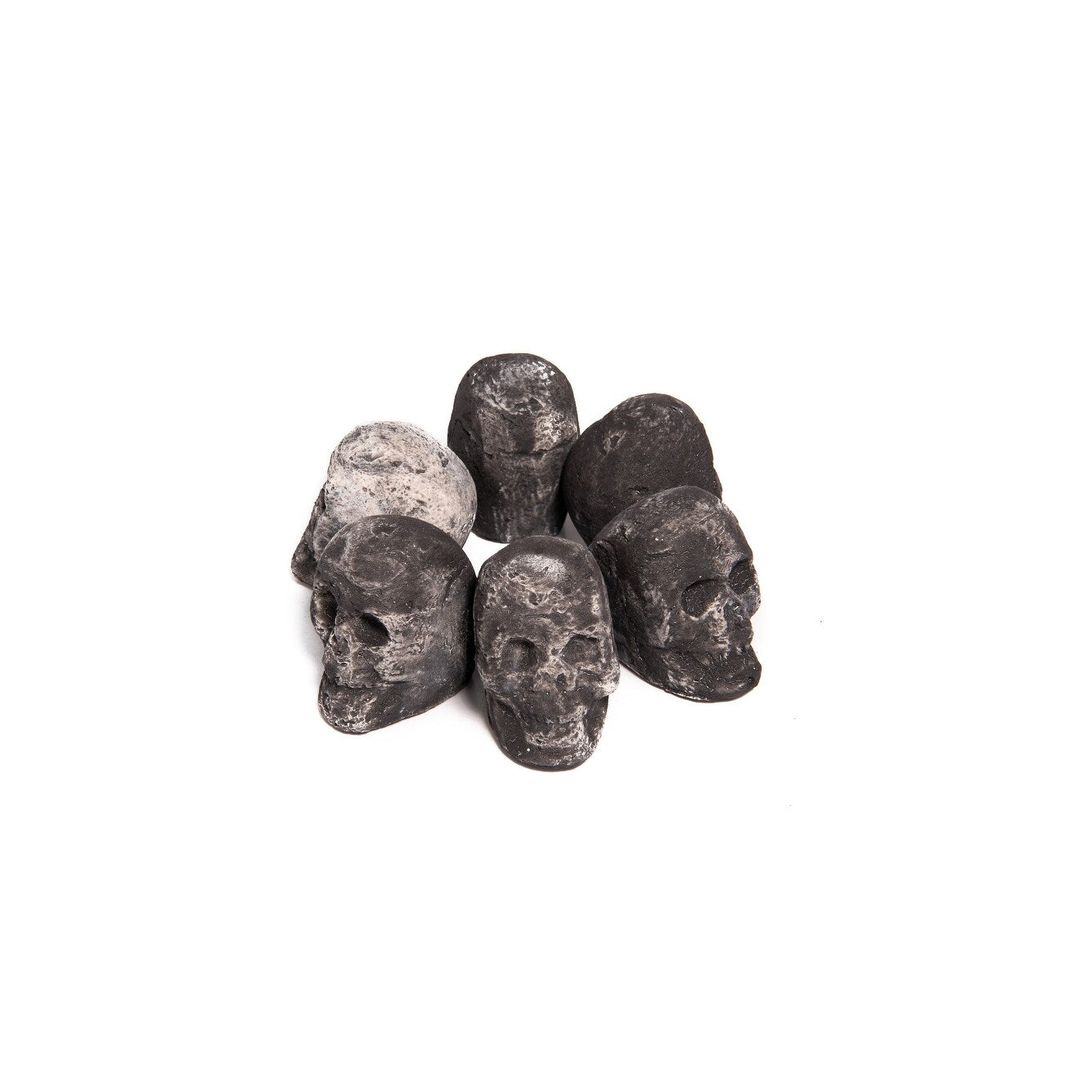 Ceramic Fire Pit Decor | Fire Pit Skulls and Bones | Halloween Pumpkin | for Fire Pits and Fireplaces | Spooky and Scary Decor