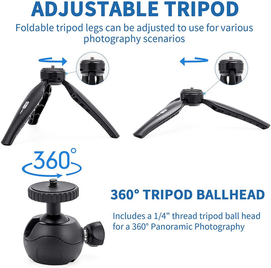 Smartphone Vlog Microphone Light Kit/Video Kit/Blogger Kit for Iphone 13/Mini/Pro/Max, Smartphone and Cameras, with Metal Microphone and Light, for Youtube, Tiktok, Live Steam (Vlog K2)