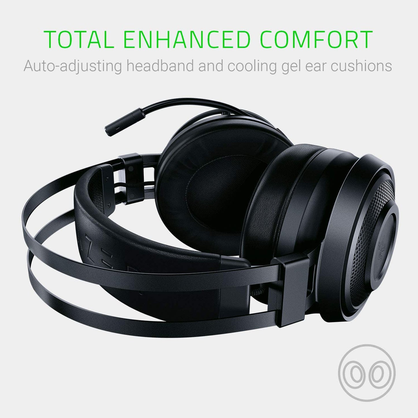 Nari Essential Wireless 7.1 Surround Sound Gaming Headset: THX Spatial Audio - Auto-Adjust Headband & Swivel Cups - Auto-Adjust - Flip Mic - for PC, PS4, PS5 Only - Black