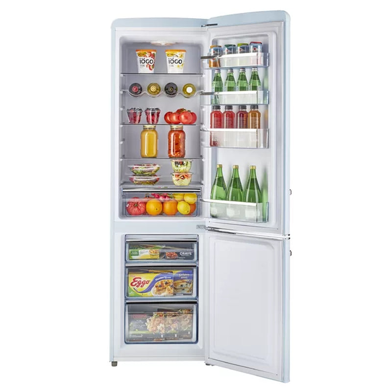 Classic Retro 22.2" Bottom Freezer 8.7 Cu. Ft. Energy Star Refrigerator