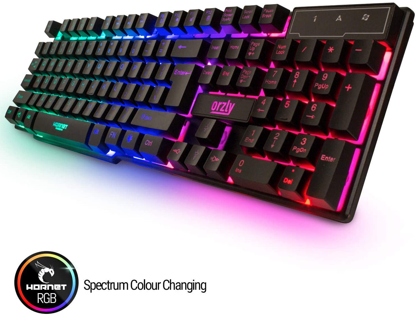 Gaming Keyboard and Mouse and Mouse Pad and Gaming Headset, Wired LED RGB Backlight Bundle for PC Gamers and Xbox and PS4 Users - 4 in 1 Edition Hornet RX-250