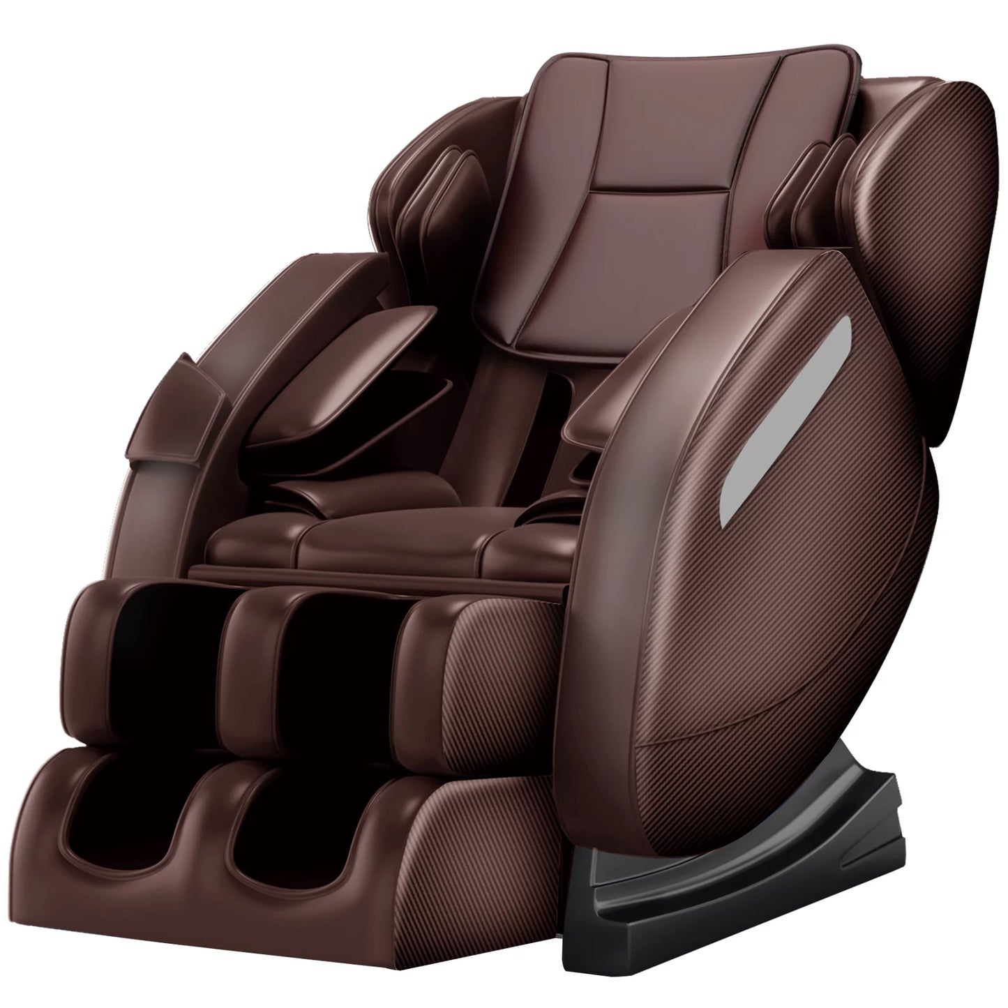 Massage Chair, Full Body Recliner with Zero Gravity Chair, Air Pressure, Bluetooth, Heat and Foot Roller Included, Brown