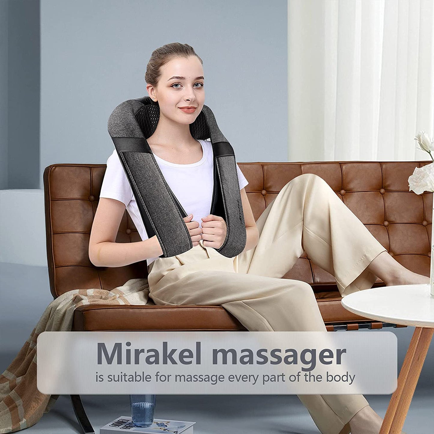 Back Massager Neck Massager with Heat, Neck and Back Massager, Shiatsu Shoulder Massager Gifts for Neck, Back, Muscle Pain Relief, Presents Idea for Thanksgiving, Christmas, Fathers Day, Mothers Day