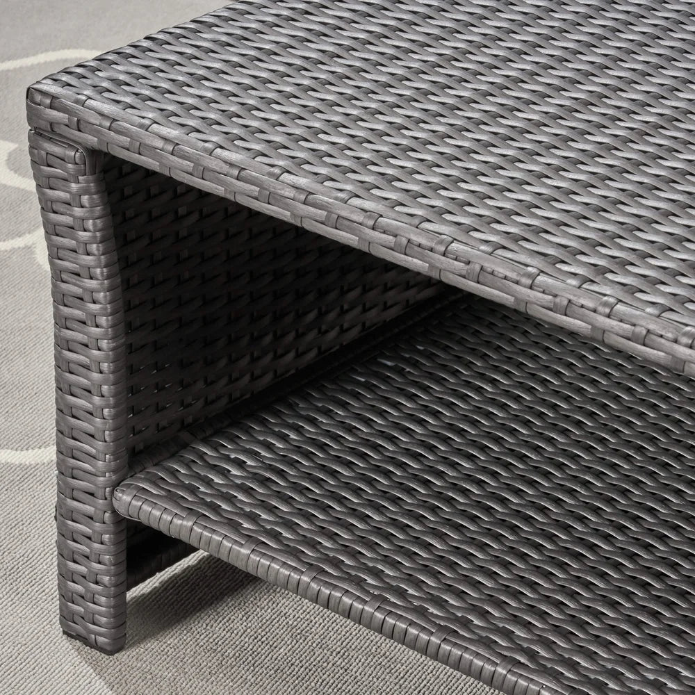 St. Lucia Outdoor 6 Seater Wicker Chat Set by