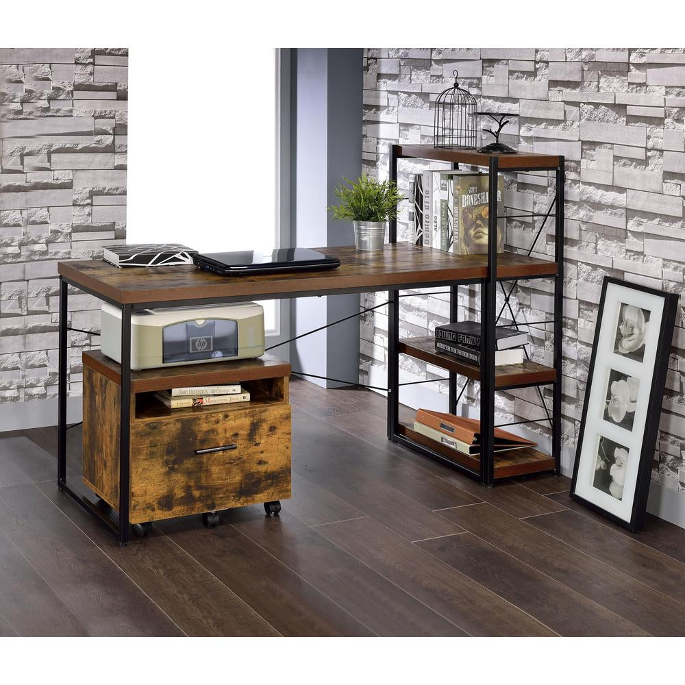 Kehlmann Black Metal and Wood Desk