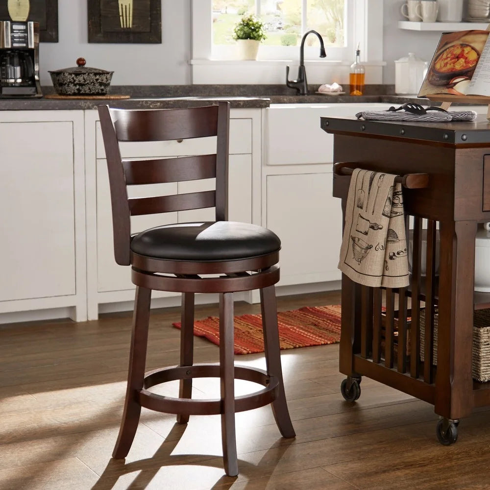 Verona Swivel High Back Counter Height Stool by Classic