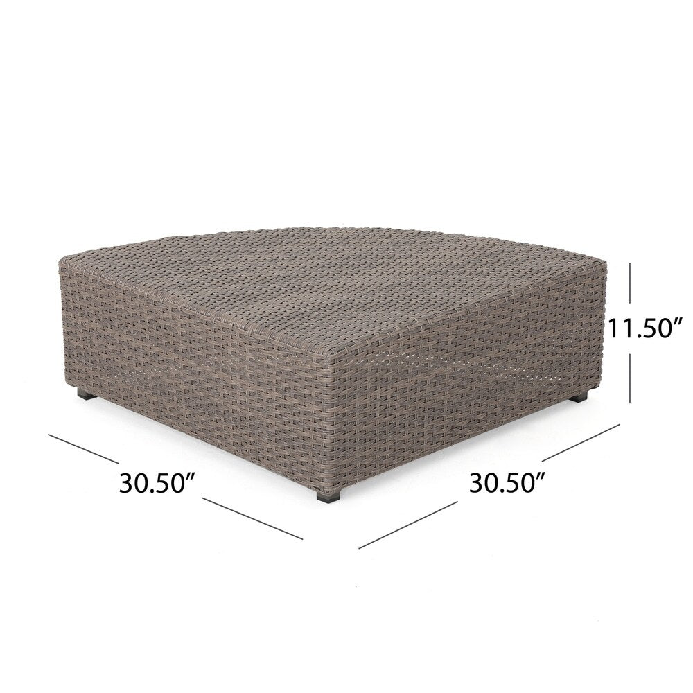Santa Cruz Outdoor 8-Piece Wicker Sofa Set with Water Resistant Cushions by