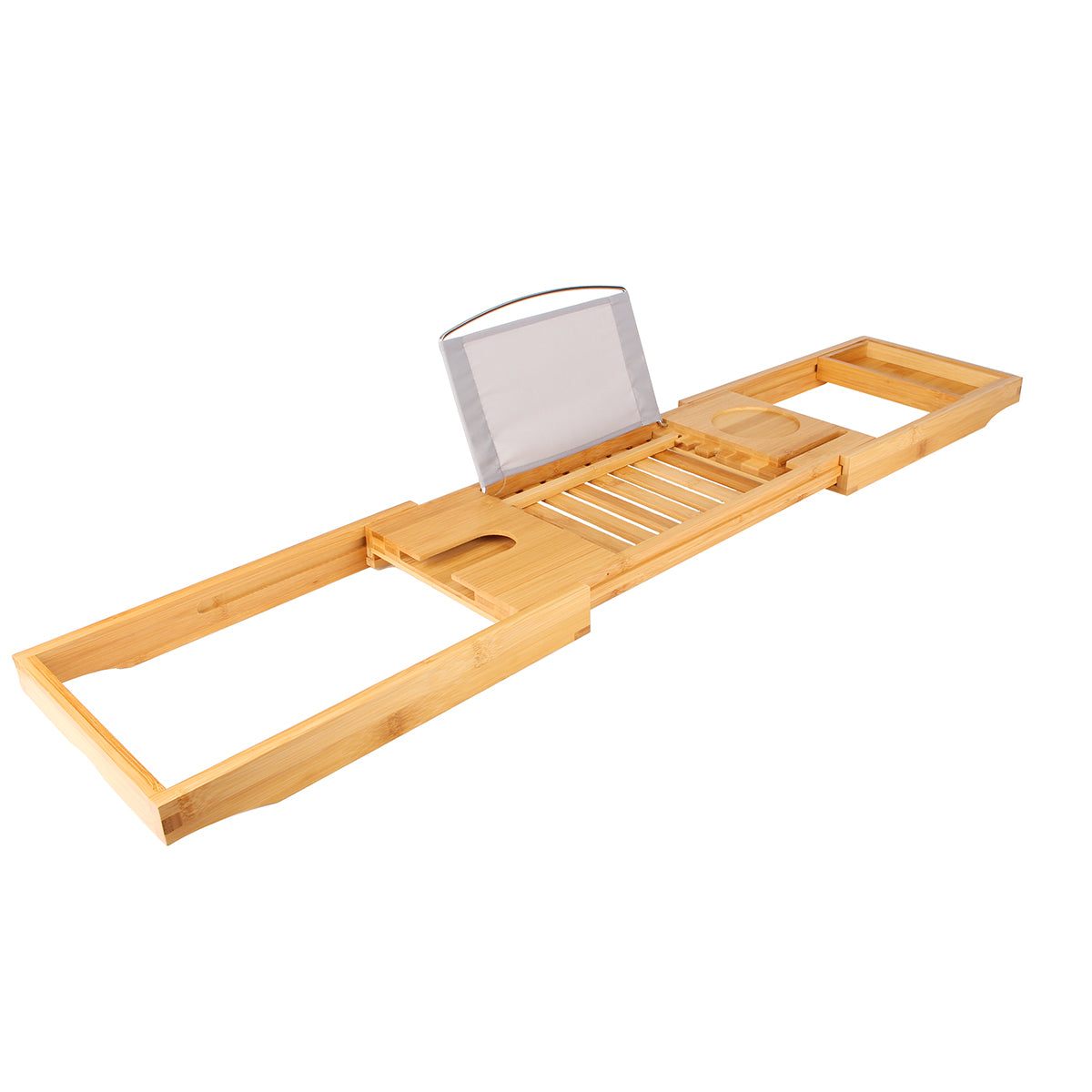 Extendable Bathroom Shelf Bathtub Tray Shower Caddy Bamboo Bath Tub Rack Towel Wine Book Holder Storage Organization Accessories