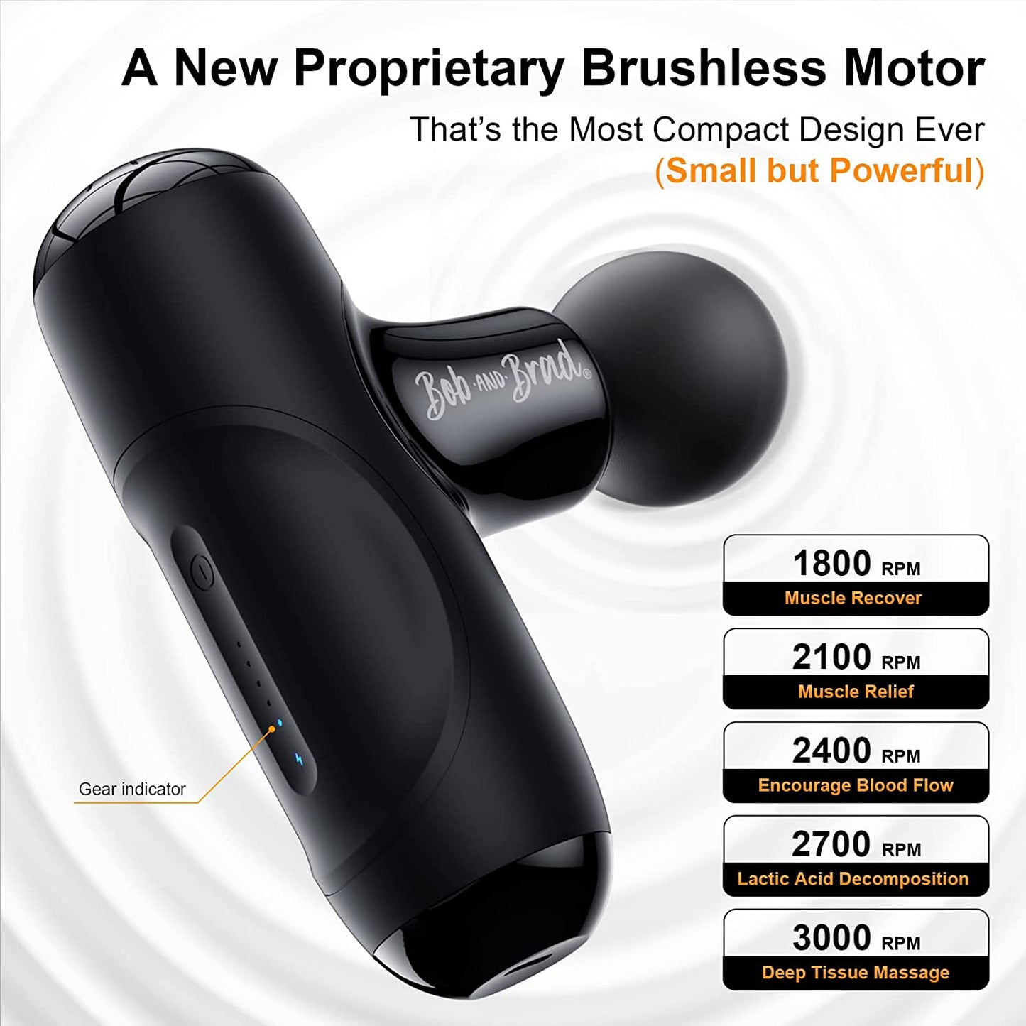 Q2 Mini Massage Gun, Pocket-Sized Deep Tissue Massager Gun, Portable Percussion Muscle Massager Gun, Ultra Small & Quiet Muscle Massage Gun with Carry Case for on the Go Usage