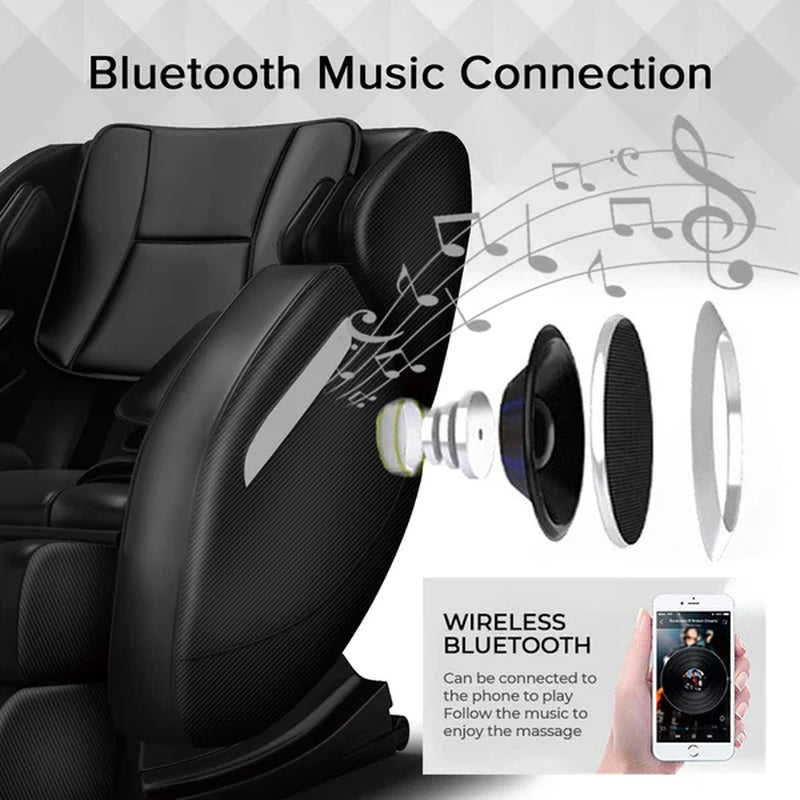 Faux Leather Reclining Heated Massage Chair