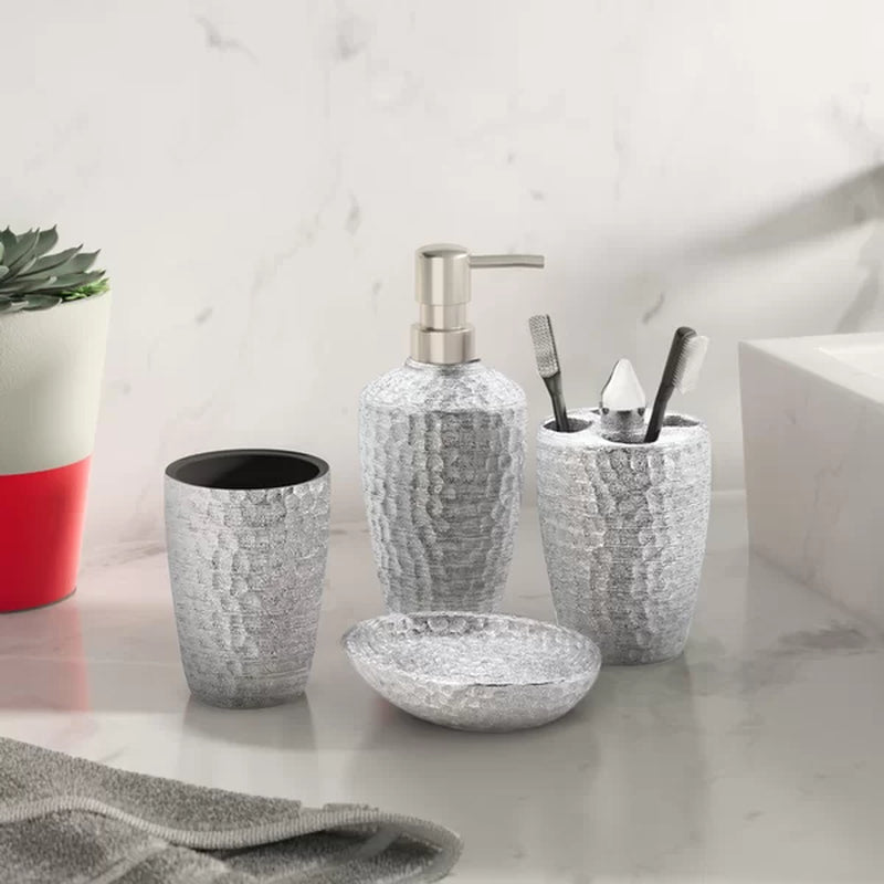 Waltham Shimmer 4 Piece Bathroom Accessory Set