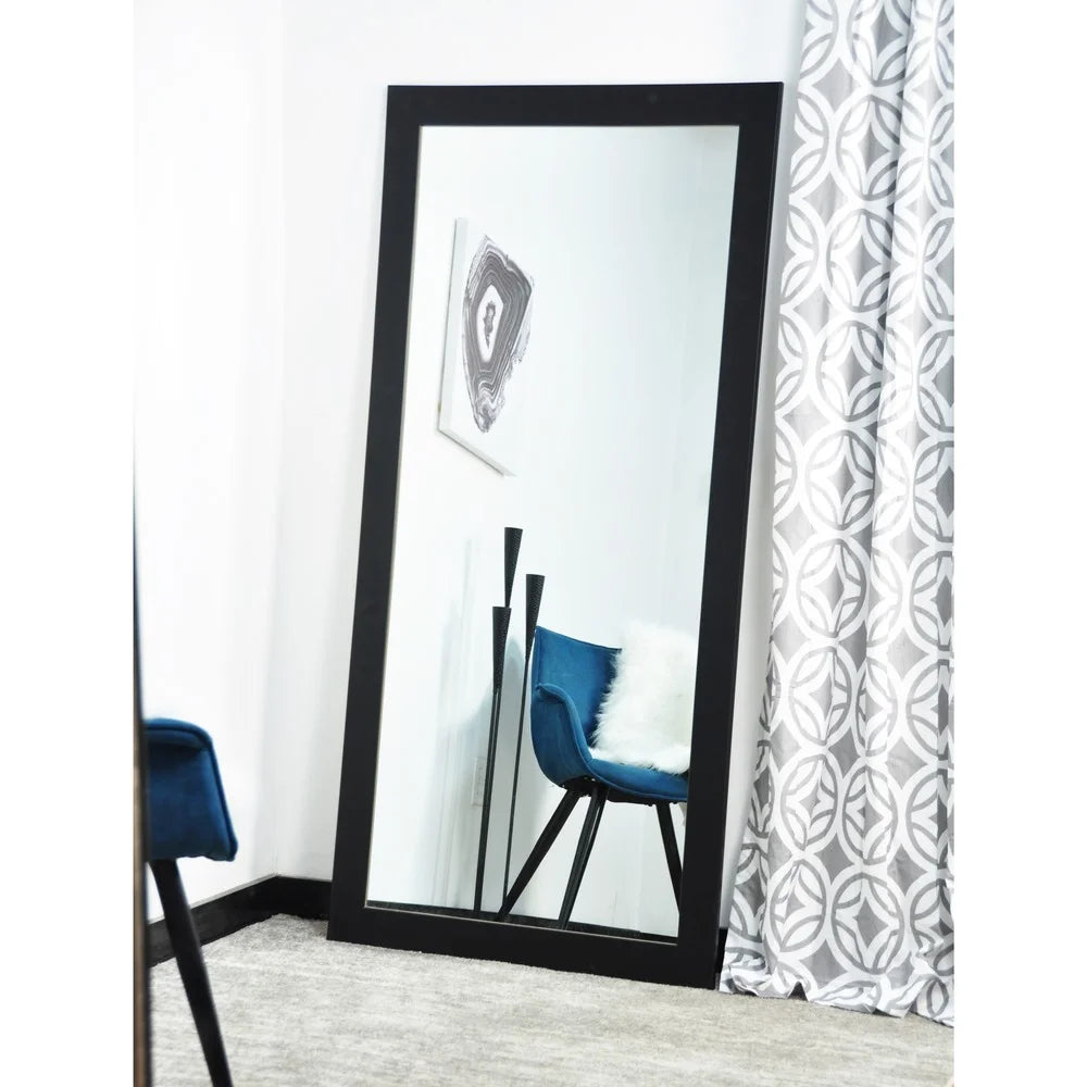 BW USA Matte Black 32 X 71-Inch Floor Mirror