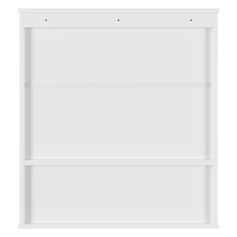 Barzan Surface Mount Framed 2 Door Medicine Cabinet with 3 Adjustable Shelves