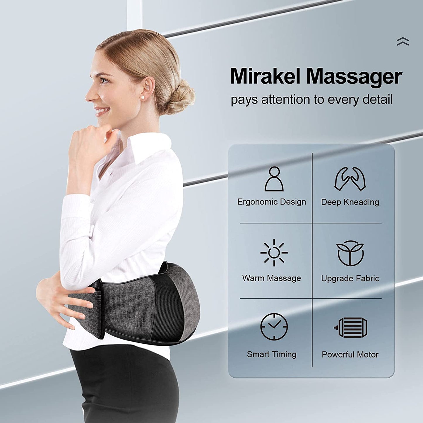 Back Massager Neck Massager with Heat, Neck and Back Massager, Shiatsu Shoulder Massager Gifts for Neck, Back, Muscle Pain Relief, Presents Idea for Thanksgiving, Christmas, Fathers Day, Mothers Day