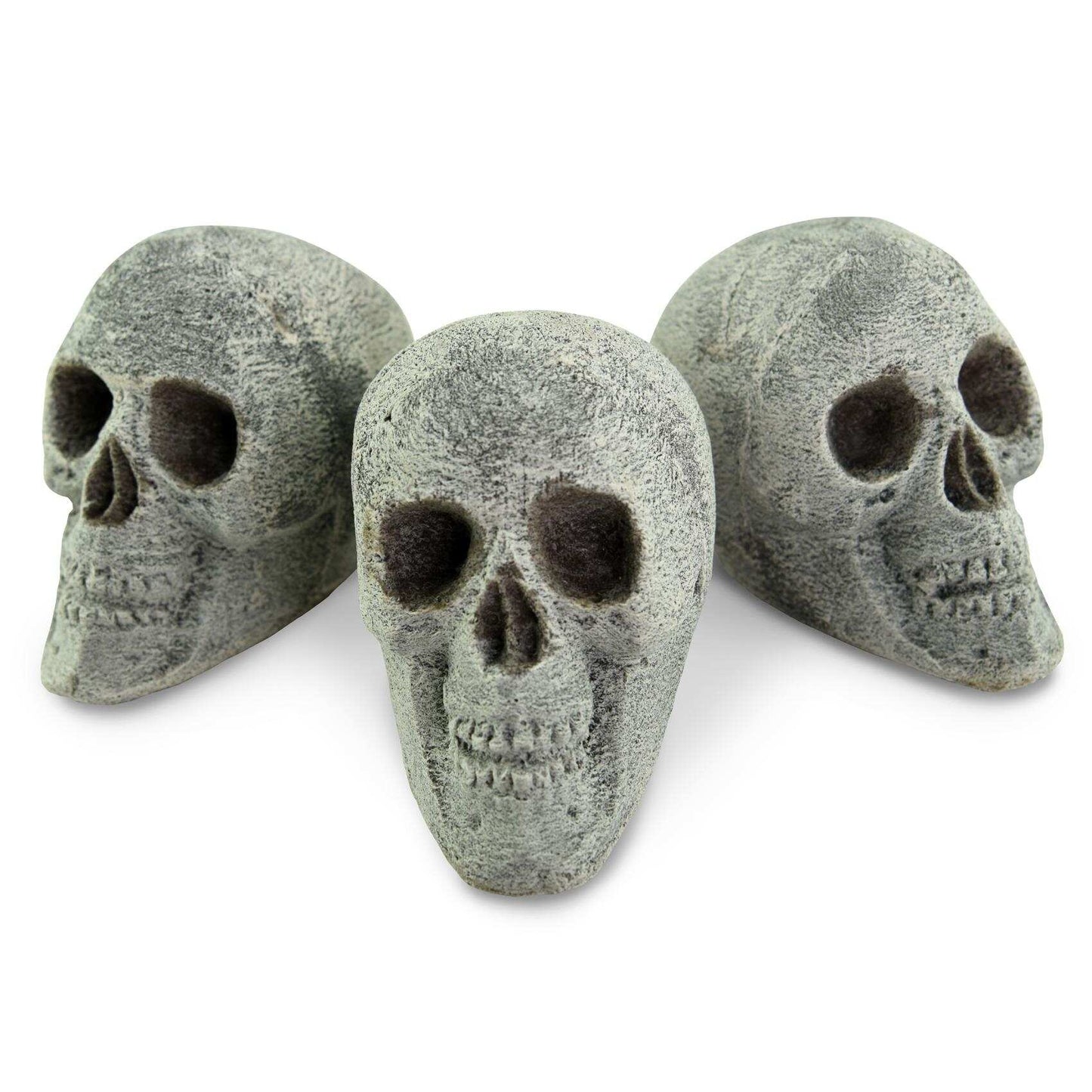 Ceramic Fire Pit Decor | Fire Pit Skulls and Bones | Halloween Pumpkin | for Fire Pits and Fireplaces | Spooky and Scary Decor