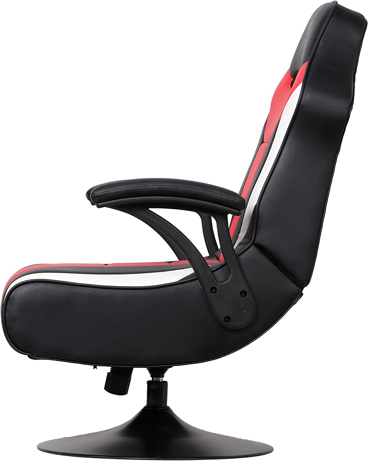 Falcon Pedestal PC Office Gaming Chair, 32" X 25" X 42", Black/Red