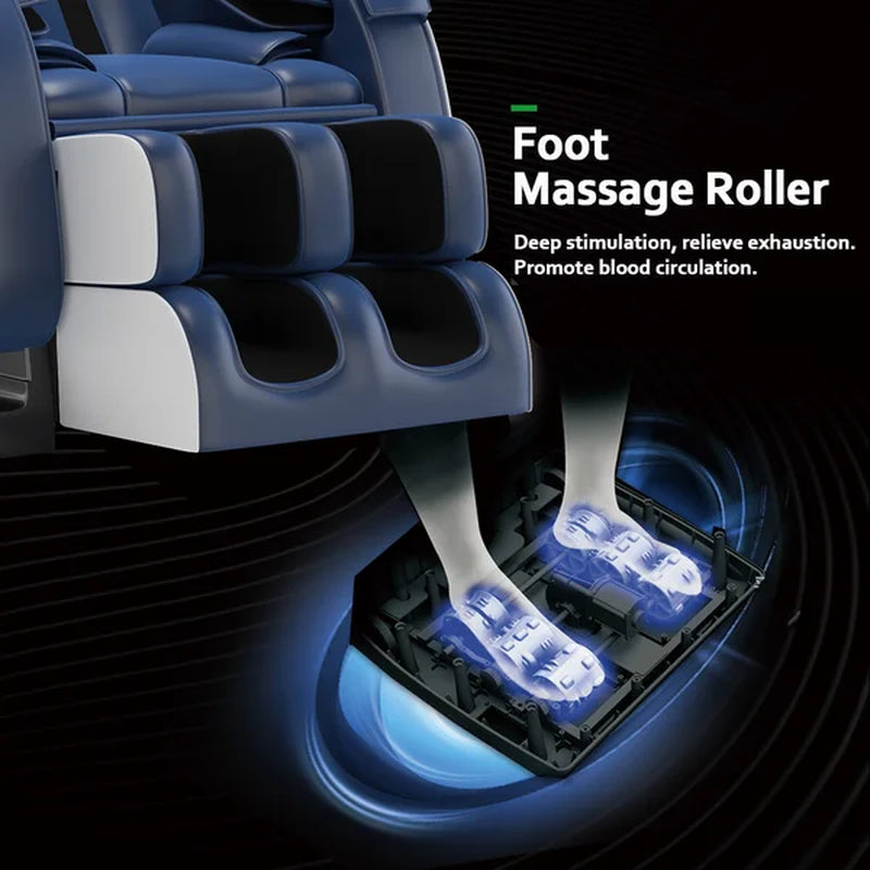 Faux Leather Power Reclining Heated Massage Chair