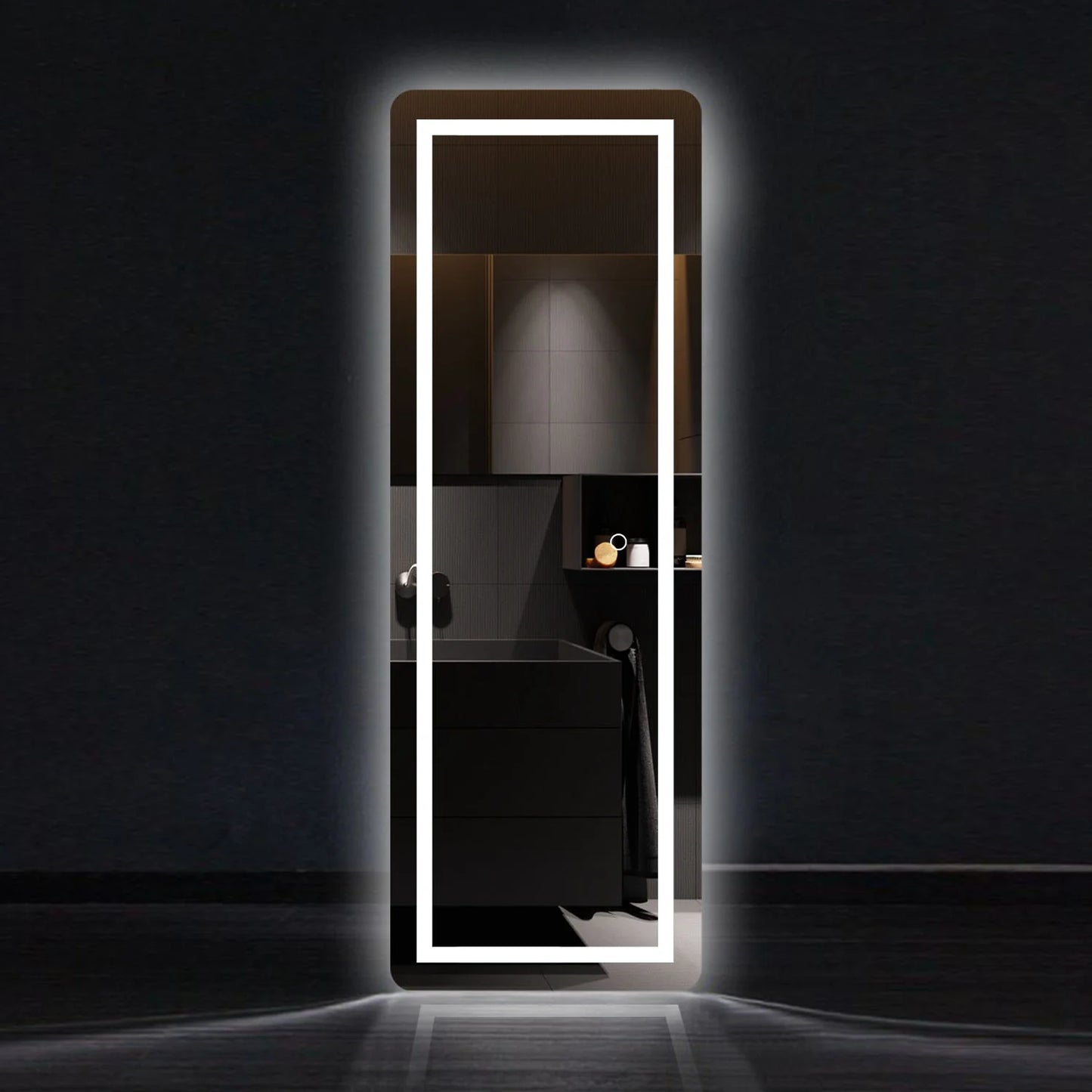 NeutBath LED Wall Bathroom Mirror with Dimmer
