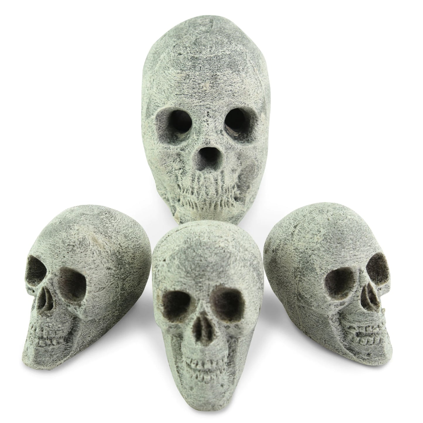 Ceramic Fire Pit Decor | Fire Pit Skulls and Bones | Halloween Pumpkin | for Fire Pits and Fireplaces | Spooky and Scary Decor