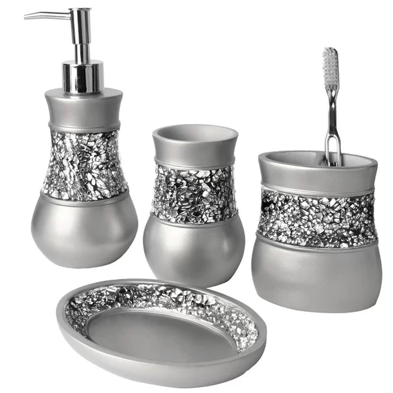 Rabin 4 Piece Bathroom Accessory Set