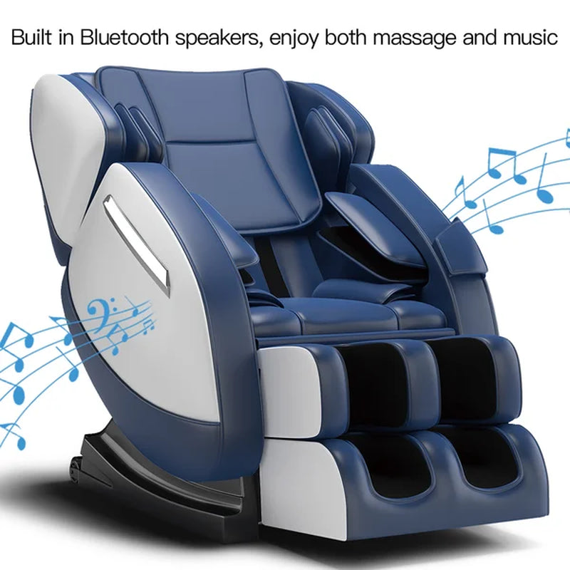 Faux Leather Power Reclining Heated Massage Chair