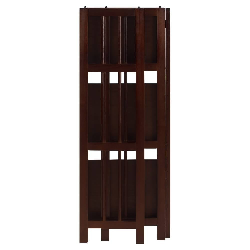 3-Shelf Folding 14-Inch Wide Bookcase