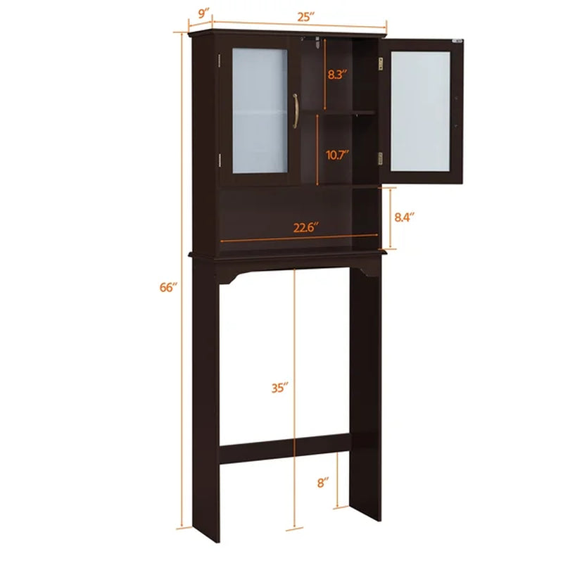Amboy 25'' W X 66'' H X 9'' D Over-The-Toilet Storage