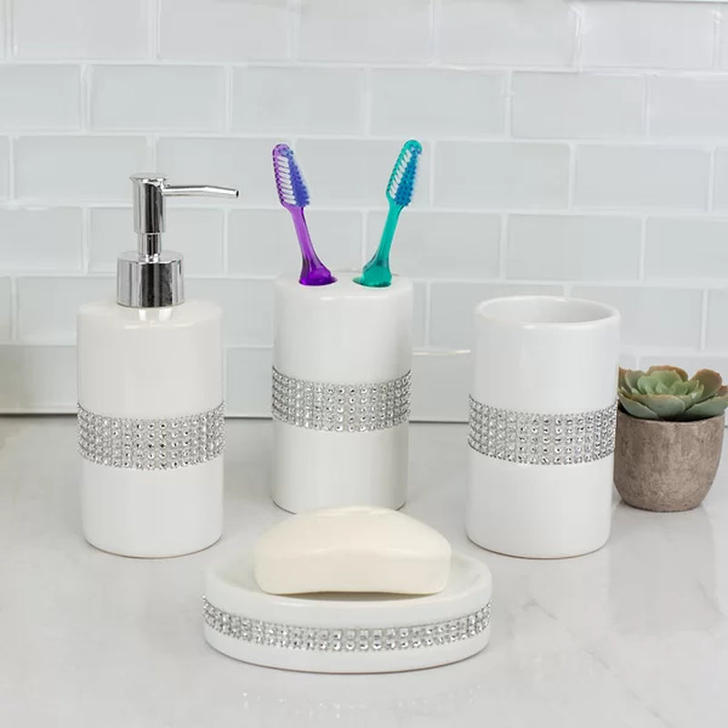 Tristen Luxury 4 Piece Bathroom Accessory Set