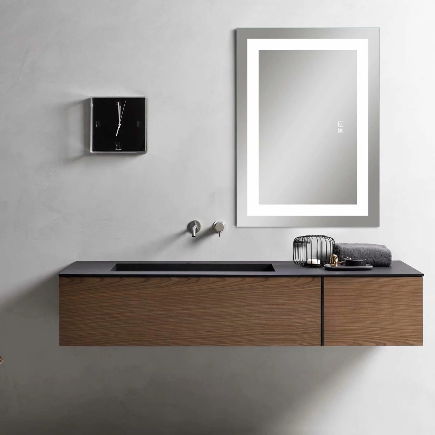NeutBath LED Wall Bathroom Mirror with Dimmer