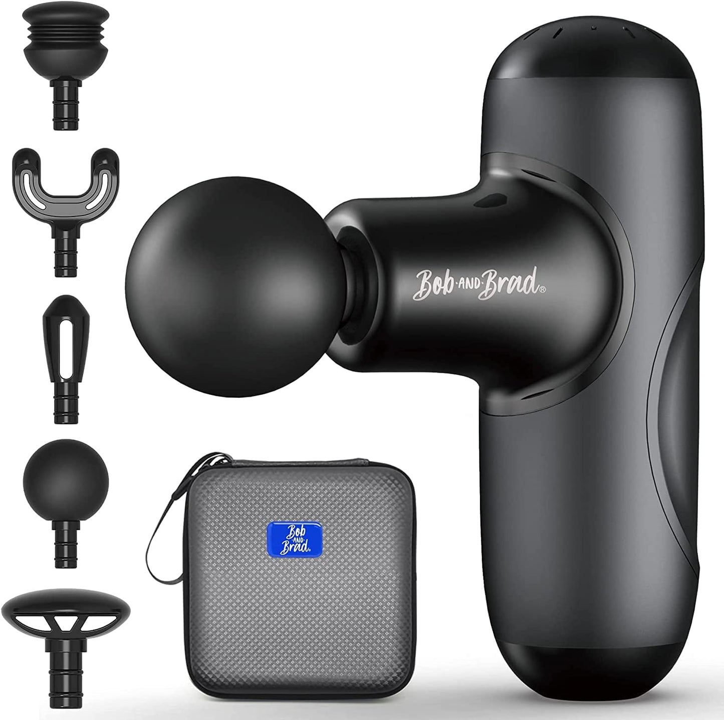 Q2 Mini Massage Gun, Pocket-Sized Deep Tissue Massager Gun, Portable Percussion Muscle Massager Gun, Ultra Small & Quiet Muscle Massage Gun with Carry Case for on the Go Usage