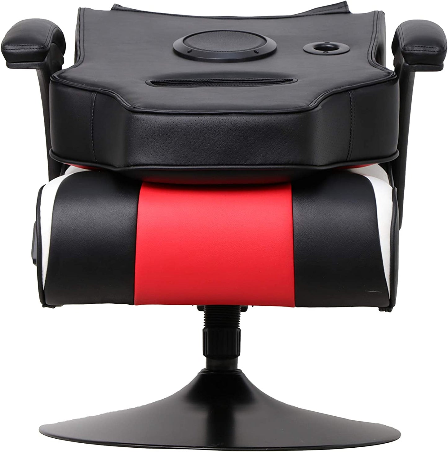 Falcon Pedestal PC Office Gaming Chair, 32" X 25" X 42", Black/Red
