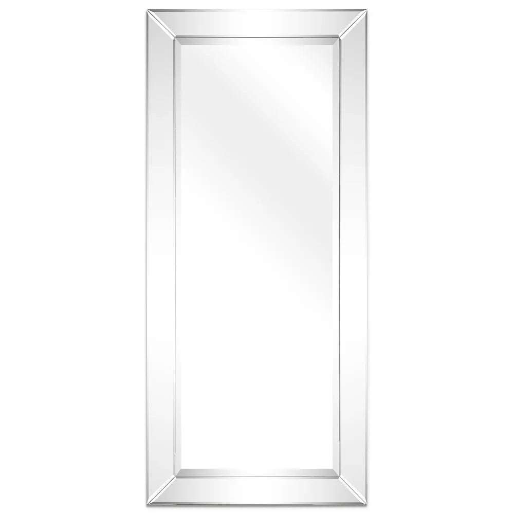 Beveled Rectangular Bathroom or Bedroom Wall Mirror