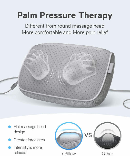 Shiatsu Massager Back and Neck Massage Pillow with Heat, Deep Tissue Kneading Massages for Lower and Upper Back, Shoulders, Calf - Massager for Chair Office Home …