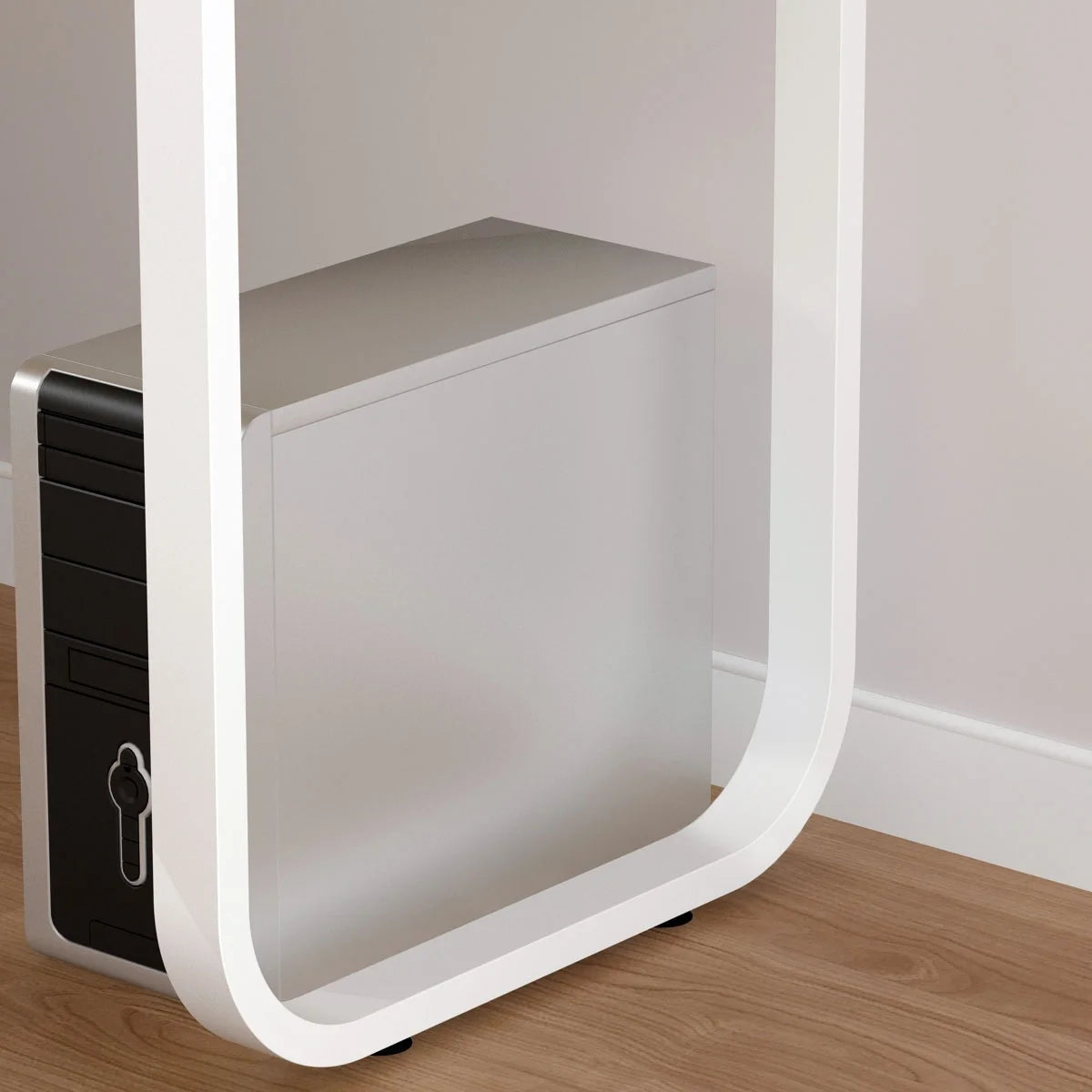 L-Shaped Executive Desk with 3 Drawers for Home and Office
