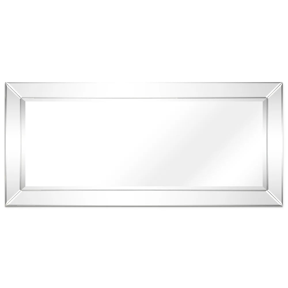 Beveled Rectangular Bathroom or Bedroom Wall Mirror