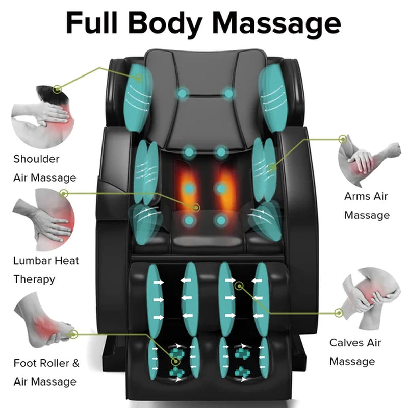 Faux Leather Reclining Heated Massage Chair