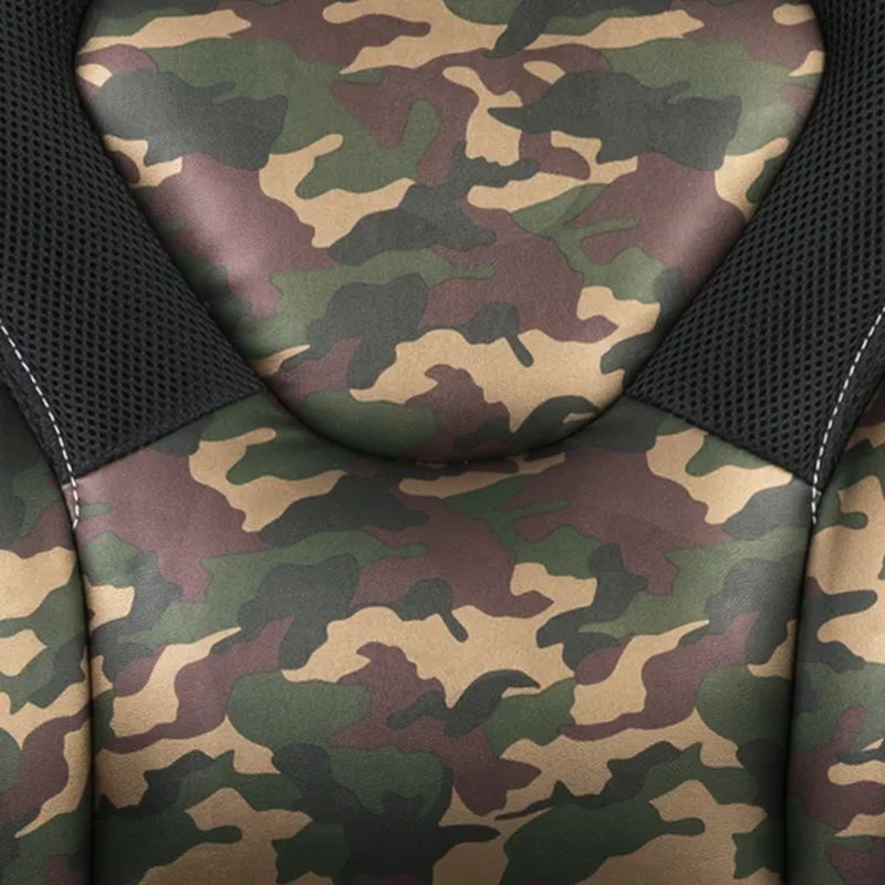 High Back Racing Style Ergonomic Gaming Chair with Flip-Up Arms, Black Leathersoft