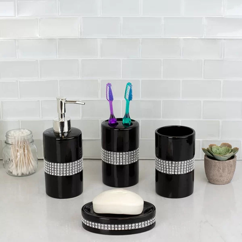Tristen Luxury 4 Piece Bathroom Accessory Set