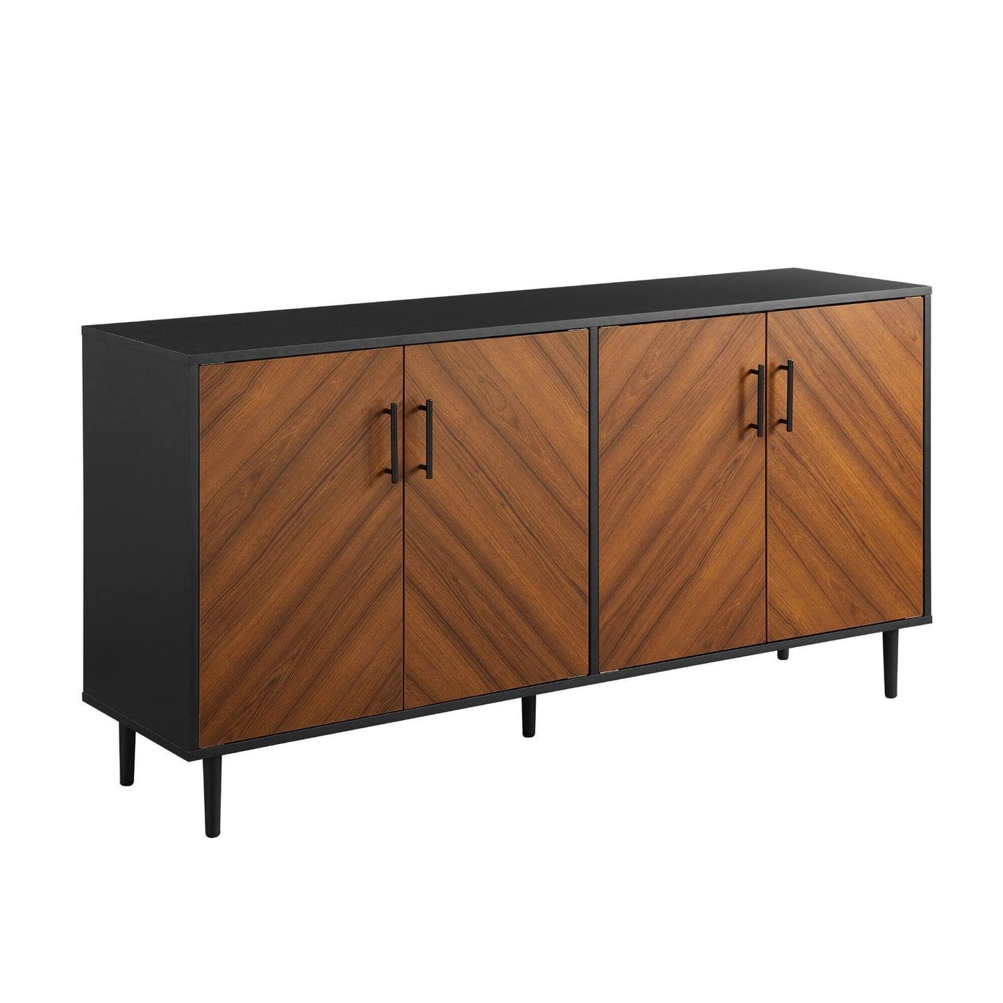 MiddleCass 58-Inch Mid-Century Modern 4-Door Buffet