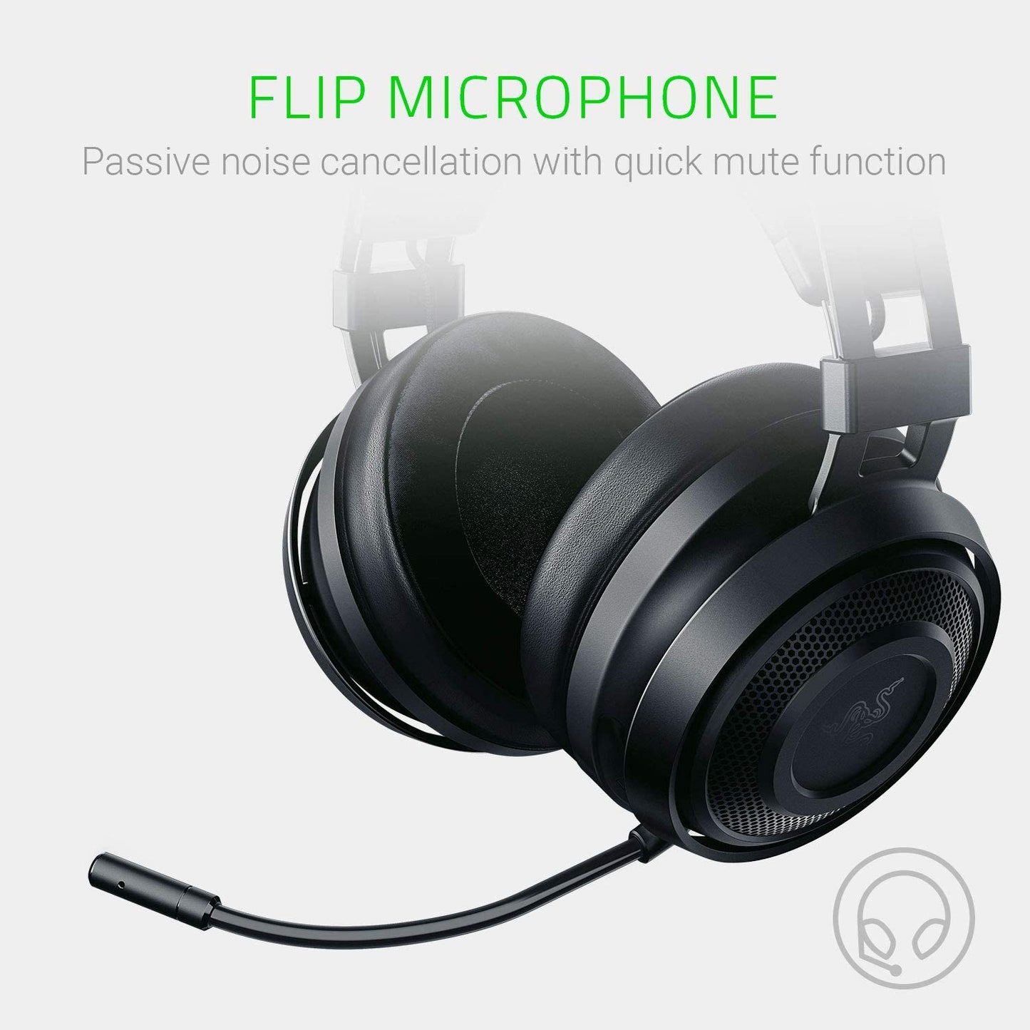 Nari Essential Wireless 7.1 Surround Sound Gaming Headset: THX Spatial Audio - Auto-Adjust Headband & Swivel Cups - Auto-Adjust - Flip Mic - for PC, PS4, PS5 Only - Black