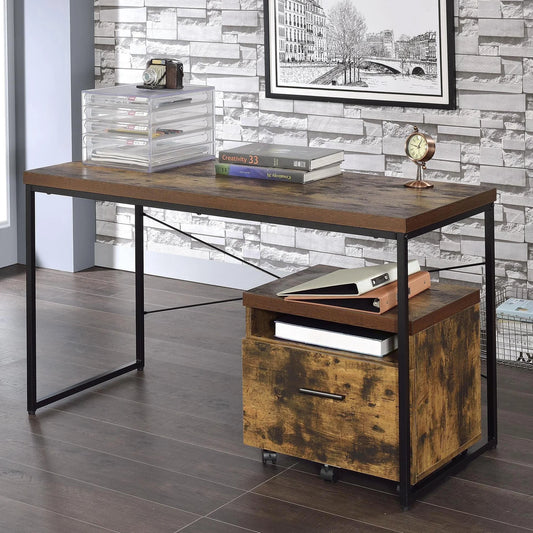 Kehlmann Black Metal and Wood Desk