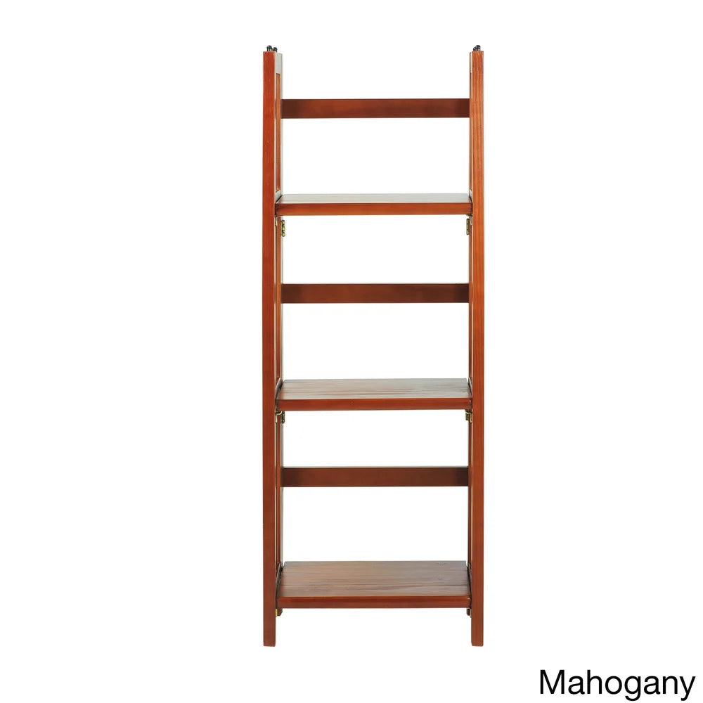 3-Shelf Folding 14-Inch Wide Bookcase