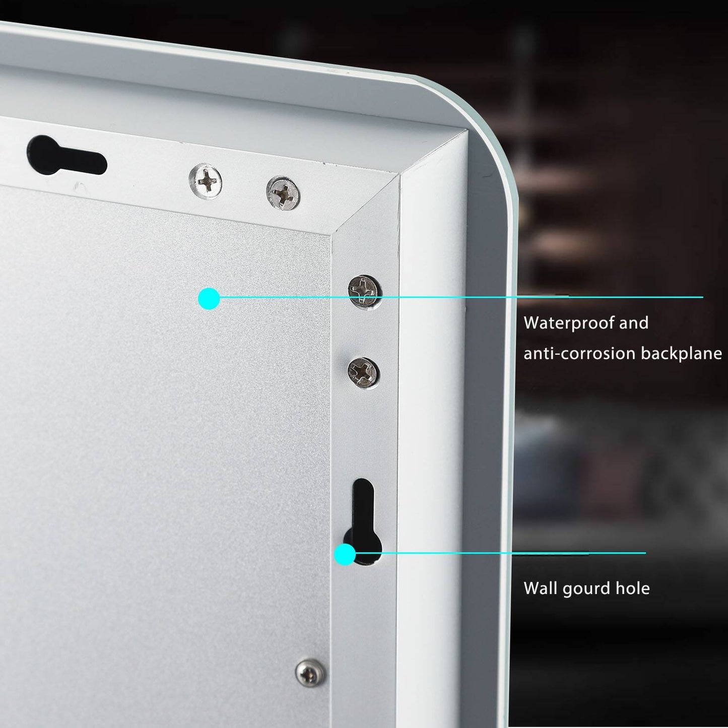 NeutBath LED Wall Bathroom Mirror with Dimmer