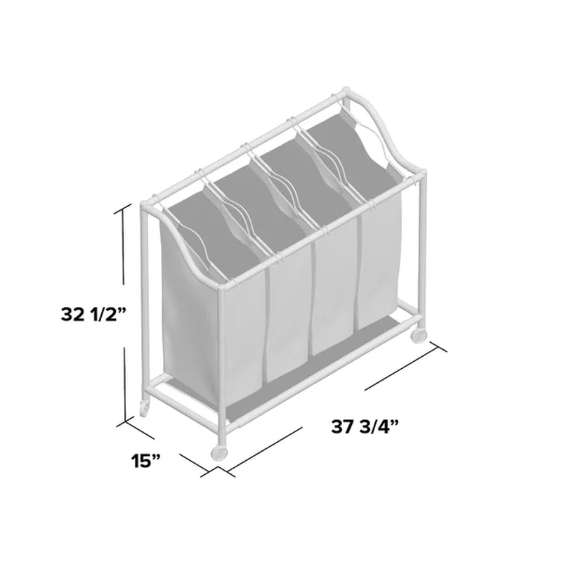 Deluxe Quad Laundry Sorter