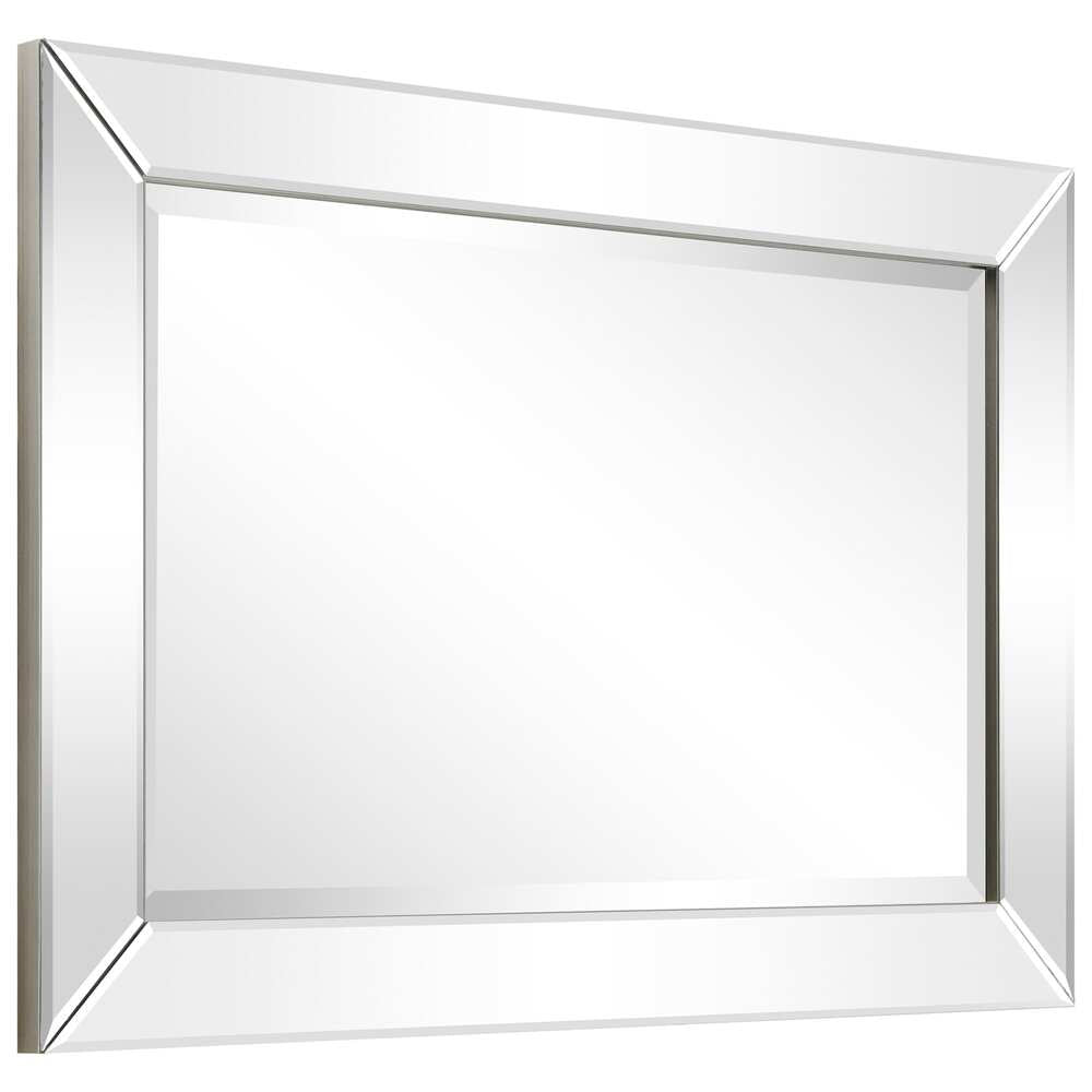 Beveled Rectangular Bathroom or Bedroom Wall Mirror